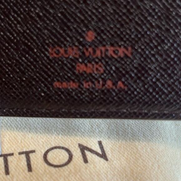 LOUIS VUITTON Vintage Kiss Lock Damier Porte Monnaie Billets Viennois Wallet EUC - Picture 6 of 15